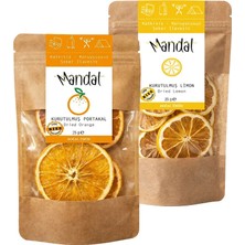 Mandal Kurutulmuş Portakal, Limon Dilimleri Kurutulmuş Meyve Kurusu Dilimleri 50 gr