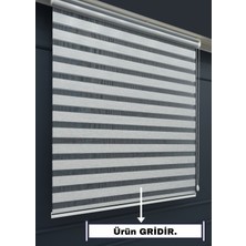Esdeh Zebra Stor Güneşlik Perde - Tek Perde 2 Fonksiyon (Tül+Güneşlik) - Alüminyum Aksam