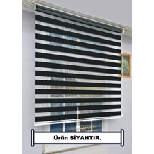 Esdeh Zebra Stor Güneşlik Perde - Tek Perde 2 Fonksiyon (Tül+Güneşlik) - Alüminyum Aksam