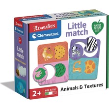 Teknocan Marketing 16719 Match Hayvanlar ve Sahte 12 Mini Yapboz Öğrenme Oyunu, 2 Yaş Çocuklar IÇIN,%100 Geri Dönüşümlü Malzemelerden El Yapımı, Italya'da Üretilmiştir, Çok Renkli, M