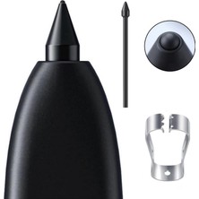 CaseOnn Galaxy Tab S9 Plus X810 S Pen Silikon Soft Kalem Ucu 1 Adet Siyah (Ürün Kalem Değildir)