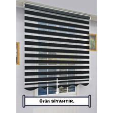 Esdeh Zebra Stor Güneşlik Perde - Tek Perde 2 Fonksiyon (Tül+Güneşlik) - Alüminyum Aksam