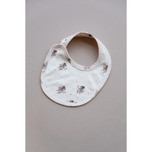 Oh la la Koala For Little Ones Peri Baskılı Çıt Çıtlı Bebek Önlük