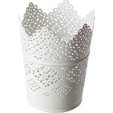 Teknocan Marketing Skurar Şamdan, Beyaz-11 Cm, Metal, Beyaz, 12 x 12 x 9 cm