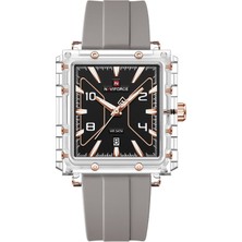 Naviforce Gri Silikon Kayışlı Analog Kol Saati 1846