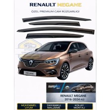Megane 4 2016-2024 Uyumlu Sport Style Cam Rüzgarlığı 4’lü Takım