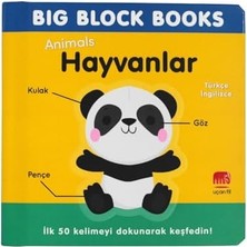 Teknocan Marketing Big Block Books - Hayvanlar (Türkçe - Ingilizce)