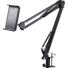 CoverZone Hareketli Masa Stand62 Tablet-Telefon Tutacağı Youtuber-Twitch Yayıncı Standı Kablosuz ABS Malzeme