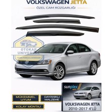 Volkswagen Jetta 2010-2017 Sport Style Cam Rüzgarlığı Takım 4'lü Takım Rüzgar Kesici Yağmur Önleyici