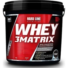 Hardline Nutrition Hardline Whey 3matrıx 4000 gr Çilek Aromalı Toz Whey Protein Ürünü, Türkiye Menşeli
