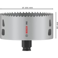 Teknocan Marketing 1 x Pro Multi Material Power Plus Hole Testere (Softwood, Drywall, Ø 105 Mm, Professional Accessory Rotary Drill/drivers)
