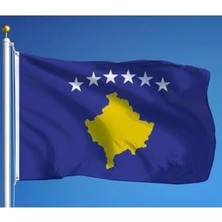 Teknocan Marketing Zc Bayrak Kosova Milli Gönder Bayrağı 100X150 cm Raşel Dijital Baskı