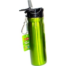Mikro 500 ml Yeşil Çelik Matara Hafif Ve Sızdırmaz Tasarım İle Spor Ve Outdoor Kullanım İçin