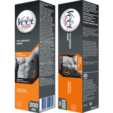 Veet Men 200 ml X 2 Tüy Dökücü Krem Erkekler İçin 3-6 Dakikada Etkili Uygulama