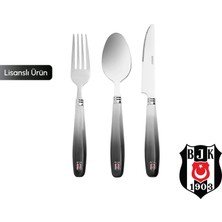 Karaca x Beşiktaş  Lisanslı 18 Parça 6 Kişilik Çatal Kaşık Bıçak Takımı