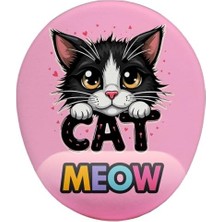 Teknocan Marketing Cat Meow Bilek Destekli Mouse Pad