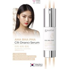Teknocan Marketing K-Lotus Beauty Cildi Onarma ve Ölü Hücrelerden Arındırma Etkili Dengeleyici & Yatıştırıcı Aha Bha Pha Cilt Serumu 28 ml