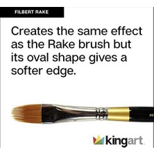 Teknocan Marketing Orijinal 9520 Serisi, Altın Taklon Filbert Tırmık/tarak 3 Parça Set