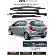 Opel Corsa D/E 2007-2016 Uyumlu Sport Style Cam Rüzgarlığı 4’lü Takım