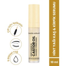 Bade Natural Ultra Hacim Veren Doğal Hint Yağı Kaş Kirpik Serumu Besleyici, Güçlendirici, Dolgunlaştırıcı 10 ml