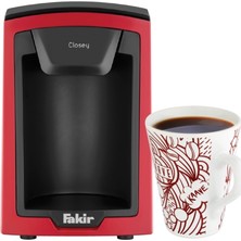 Fakir Closey Kırmızı Filtre Kahve Makinesi 1 Fincan Kapasitesi ile Otomatik Kapanma Özelliği