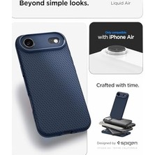 Teknocan Marketing Air ile Uyumlu Ince Kılıf Air Hava Kanalı TEKNOLOJISI™ Askeri Sınıf Koruma Navy Blue Dokulu Yüzey Kapak - ACS09923