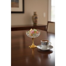Elista Rose Metal Ayaklı Sunumluk 6 Lı Gold