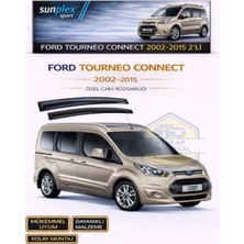Ford Tourneo Connect 2002-2015 Cam Rüzgarlığı Takım 2'li Takım Rüzgar Kesici, Yağmur Önleyici