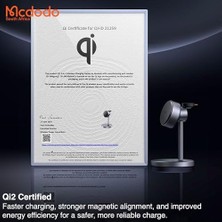 Teknocan Marketing CH-2462 3in1 15W Magq Qi2 Kablosuz Şarj Standı Siyah