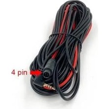 Teknocan Marketing 4 Pin 2.5 mm Araç Geri Görüş Kamera Kablosu 5 Metre 4 Pin Kamera Kablosu