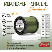 Mercan Koralle Standart 0,50 mm   Yeşil Bobin Misina