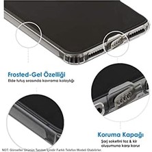 Teknocan Marketing 13 ile Uyumlu Kapak Kamera Korumalı Tıpalı Şeffaf Silikon Kılıf