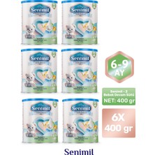 Senimil 2 Bebek Devam Sütü 400 gr (6-9 Ay) 6 Lı Avantaj Paketi