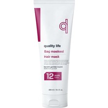Teknocan Marketing Quality Life Ql 8 Aktifli Saç Maskesi, Yıpranmış ve Kuru Saçlar Için Besleyici Onarıcı