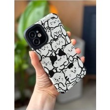 Teknocan Marketing 11 ile Uyumlu Kaplama Tasarımlı Yumuşak Silikon Kamera Korumalı Kılıf