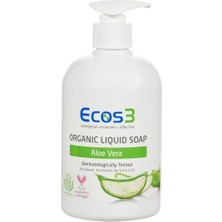 Teknocan Marketing Ecos3 Organik Aloe Vera Özlü Parabensiz Sıvı Sabun (1 x 500 Ml)