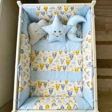 Kista Baby Park Yatak Bebek Uyku Seti Nevresim Takımı 70x110 Zuzu Mavi