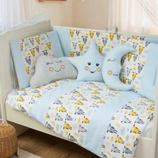 Kista Baby Bebek Uyku Seti Nevresim Takımı 60x120 Zuzu Mavi