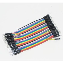 Teknocan Marketing 40 Adet Erkek-Erkek Jumper Kablo 10 cm