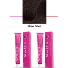 Al-Fil Teknoloji 2 Li Set Premium 3 Koyu Kahve - Kalıcı Krem Saç Boyası 2 x 50 G Tüp