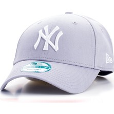 New Era Caps Şapka Pamuklu Malzeme ile Unisex Kullanıma Uygun Gri Renkli Günlük Kullanım