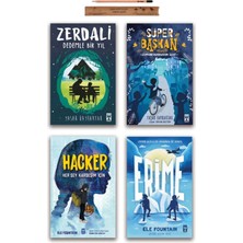 Timaş Çocuk Süper Başkan - Zerdali - Hacker - Erime Set 4 Kitap