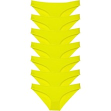 Al-Fil Teknoloji 7 Adet Süper Eko Set Likralı Kadın Slip Külot Sarı