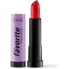 Teknocan Marketing Lips Favorite Longwearing Lipstick Kalıcı Ruj 302 Planet Red, Kırmızı