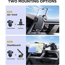 Teknocan Marketing Kablosuz Araç Şarj Cihazı, 15W Qi Hızlı Şarj Araç Şarj Cihazı Telefon Tutucu Montaj, Otomatik Sıkma Hizalama Ön Cam Panosu Hava Firar Cep Telefonu Tutacağı 14 13 12 11, Galaxy