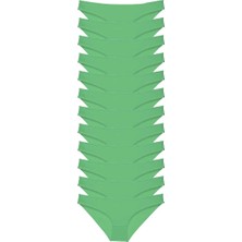 Al-Fil Teknoloji 12 Adet Süper Eko Set Likralı Kadın Slip Külot Yeşil