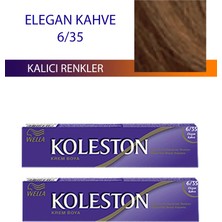 Al-Fil Teknoloji 2 Adet Single Tüp Boya Saç Boyası Elegan Kahve 6/35