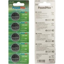 Teknocan Marketing 5 Adet 2450 CR2450 DL2450 DL2450 ECR2450 KCR2450 3V Lityum Düğme Piller, Düğme Pil, Çocuklara Dayanıklı Ambalaj, Akıllı Ev Cihazları, Küçük Elektronik Ev Aletleri, Araba Anahtarları ve Diğer