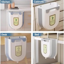 Teknocan Marketing Katlanabilir Körüklü Mutfak Dolap Içi Çöp Kovası – 20KG Taşıma Kapasiteli, Kompakt ve Dayanıklı Atık Kutusu, Kolay Montajlı Plastik Çöp Kovası, Pratik ve Hijyenik Kullanım, 13X22X25 cm