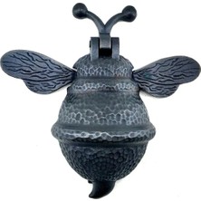 MiraLive Antika Tarz Dekoratif Pirinç Arı Kapı Tokmağı, Taktak - Büyük, 163X150MM, Oksit